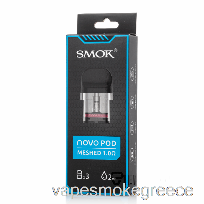 Vape Greece Smok Novo ανταλλακτικά δοχεία λοβών 1.0ohm Novo Mesh